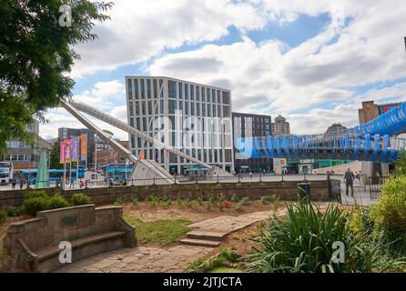 Moderne Street Art Installation in Coventry, Großbritannien Stockfoto