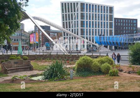 Moderne Street Art Installation in Coventry, Großbritannien Stockfoto