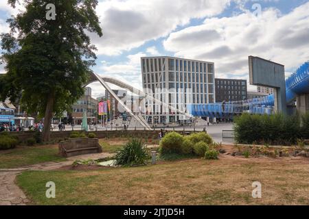 Moderne Street Art Installation in Coventry, Großbritannien Stockfoto