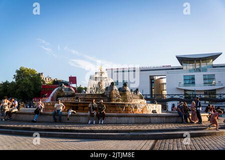 Parc de la Villette, Paris, Frankreich Stockfoto