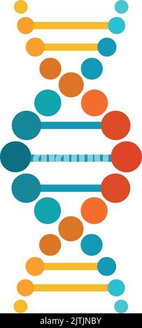 Genom-Symbol. Symbol für genetische Forschung. DNA-Helix Stock Vektor