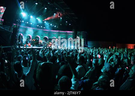 Mantova, Italien. 30. August 2022. Iggy Pop beim Auftritt im Palazzo Te während DES IGGY POP, Musikkonzert in Mantova, Italien, August 30 2022 Credit: Independent Photo Agency/Alamy Live News Stockfoto