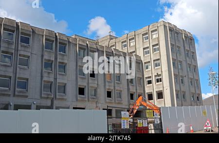 New Town House, 1976 in Warrington aus Beton erbaut, soll die Warrington & Runcorn Development Corporation beherbergen, Stockfoto