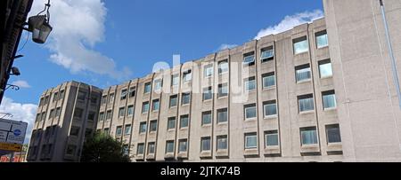 New Town House, 1976 in Warrington aus Beton erbaut, soll die Warrington & Runcorn Development Corporation beherbergen, Stockfoto