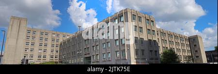 New Town House, 1976 in Warrington aus Beton erbaut, soll die Warrington & Runcorn Development Corporation beherbergen, Stockfoto