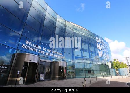 Das renommierte National Science and Media Museum mit hochkarätigen Ausstellungen und interaktiven Galerien in der Stadt Bradford, West Yorkshire, Großbritannien Stockfoto