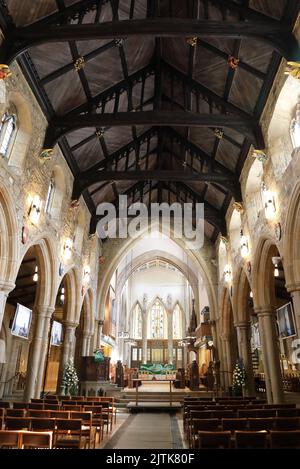 Bradford Cathedral of St. Peter, ein verstecktes Juwel in der Stadt, in West Yorkshire, Großbritannien Stockfoto