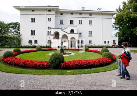 Solliden Palace, allgemein bekannt als Just Solliden, Schweden. Es ist die Sommerresidenz der schwedischen Königsfamilie und das Privateigentum von König Carl XVI Gustaf. Stockfoto