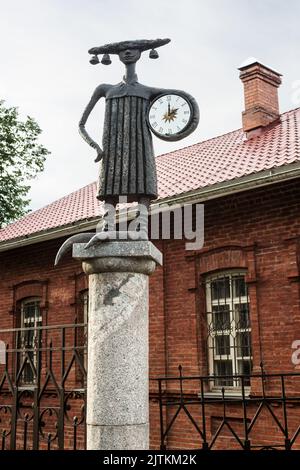 Architekturdenkmäler, touristische Zentren und interessante Orte - Museum der Kindheit in der Stadt Polotsk in Weißrussland Stockfoto