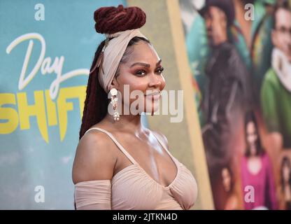 Meagan kommt gut zu Netflix’s ‘Day Shift’ Los Angeles Premiere im Regal Cinemas LA Live am 10. August 2022 in Los Angeles, CA. © OConnor/AFF-USA.com Stockfoto