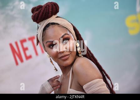 Meagan kommt gut zu Netflix’s ‘Day Shift’ Los Angeles Premiere im Regal Cinemas LA Live am 10. August 2022 in Los Angeles, CA. © OConnor/AFF-USA.com Stockfoto