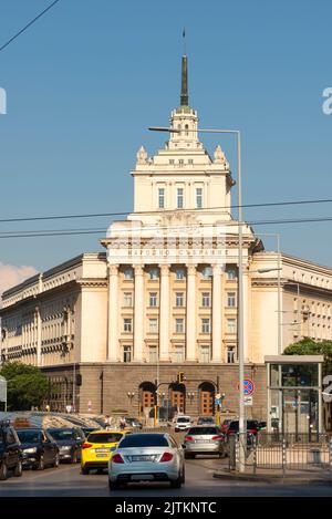 Stalinistischer Stil oder sozialistischer Klassizismus Architektur des ehemaligen kommunistischen Parteihauses in Sofia Bulgarien, Osteuropa, Balkan, EU Stockfoto