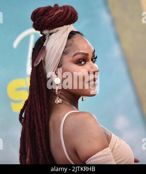 Meagan kommt gut zu Netflix’s ‘Day Shift’ Los Angeles Premiere im Regal Cinemas LA Live am 10. August 2022 in Los Angeles, CA. © OConnor/AFF-USA.com Stockfoto