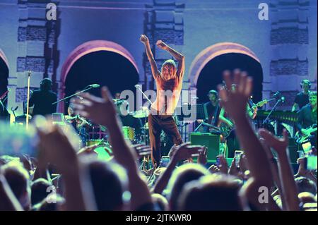 Mantova, Italien. 30. August 2022. Iggy Pop beim Auftritt im Palazzo Te während DES IGGY POP, Musikkonzert in Mantova, Italien, August 30 2022 Credit: Independent Photo Agency/Alamy Live News Stockfoto