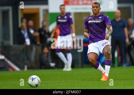 Udine, Italien. 31. August 2022. Fiorentina's Igor in Aktion während Udinese Calcio vs ACF Fiorentina, italienische Fußballserie A Spiel in Udine, Italien, August 31 2022 Quelle: Independent Photo Agency/Alamy Live News Stockfoto
