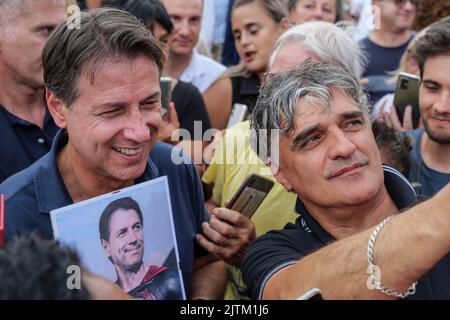 31 Agosto 2022 San Benedetto del Tronto (AP) - Banchina di riva nord malfizia, Italien. l'Intervento di Conte | Quelle: Andrea Vagnoni Stockfoto