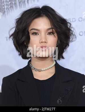 Riley Lai Nelet bei der Premiere von „der Herr der Ringe: Die Ringe der Macht“ in Los Angeles, die am 15. August 2022 in den Culver Studios in Culver City, CA, stattfand. © OConnor / AFF-USA.com Stockfoto