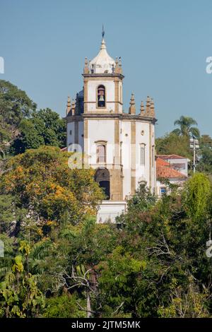 Nossa Senhora da Gloria do Outeiro Kirche ' outeiro da gloria ' von der flämischen Böschung in Rio de Janeiro - Brasilien gesehen Stockfoto