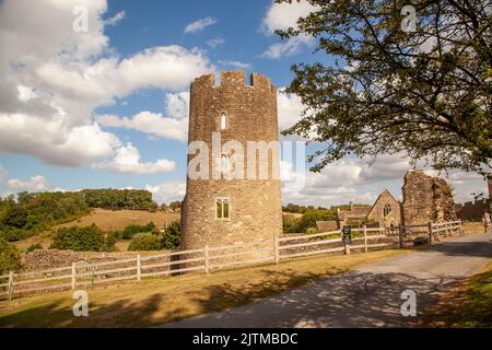 Farleigh Hungerford Castle, auch Farleigh Castle oder Farley Castle genannt, ist eine mittelalterliche Burg in Farleigh Hungerford, Somerset, England Stockfoto