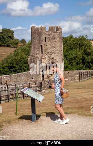 Farleigh Hungerford Castle, auch Farleigh Castle oder Farley Castle genannt, ist eine mittelalterliche Burg in Farleigh Hungerford, Somerset, England Stockfoto