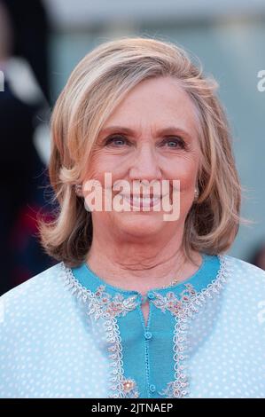 Venedig, Italien, 31. August 2022. Hillary Clinton bei der Premiere von White Noise und der Eröffnung des Roten Teppichs des Internationalen Filmfestivals von Venedig 79. (Mostra) am 31. August 2022 in Venedig, Italien. Foto von Aurore Marechal/ABACAPRESS.COM Stockfoto