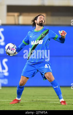 Foto Tano Pecoraro/LaPresse27 Agosto 2022 - La Spezia, Italia Sport, CalcioSpezia vs Sassuolo - Campionato italiano di calcio Serie A Tim 2022/2023 - Stadio Alberto PiccoNella foto: ConsigliPhoto Tano Pecoraro/LaPresse 27. August 2022 - La Spezia, Italien Sport, Fußball Spezia vs Sassuolo - Italienische Serie A Fußballmeisterschaft 2022/2023 - Alberto Picco StadiumAuf dem Foto: consigli Stockfoto