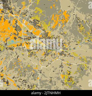 Stadtplan von Florenz, Italien Stock Vektor