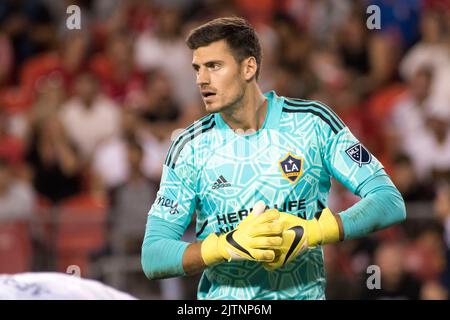 Toronto, Ontario, Kanada. 31. August 2022. Jonathan Bond (1) in Aktion während des MLS-Spiels zwischen dem FC Toronto und LA Galaxy auf dem BMO-Feld in Toronto. Das Spiel endete 2-2 (Bild: © Angel Marchini/ZUMA Press Wire) Stockfoto