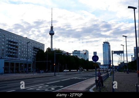 Berlin , Café Moskau, Karl-Marx-Allee, 29.08.2022 Stockfoto