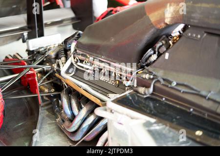 Detail Ferrari 643 F1 Jahr 1991 Fahrer Alain Prost Ausstellung Minardi Tag 2022 Circuit Imola Stockfoto