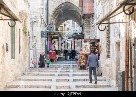 Berg Zion und Klagemauer in Jerusalem Israel Stockfoto