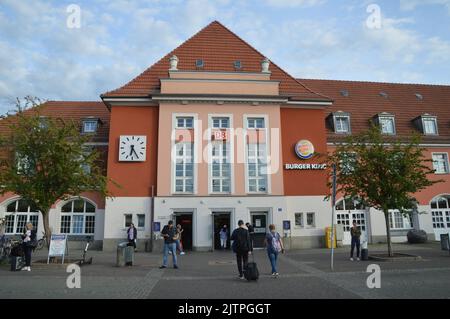 Frankfurt an der oder, Deutschland - 31. August 2022- Hauptbahnhof. (Foto von Markku Rainer Peltonen) Stockfoto