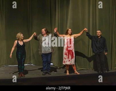 Vorhang auf bei Wagners Tannhauser, Bayreuther Opernfestspiele 2022, Bayern, Deutschland Stockfoto