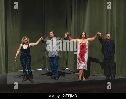 Vorhang auf bei Wagners Tannhauser, Bayreuther Opernfestspiele 2022, Bayern, Deutschland Stockfoto