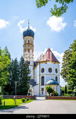 St.-Martin-Kirche in Marktoberdorf, Bayern, Deutschland Stockfoto