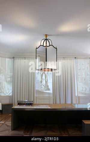 Schloss VON VOLTAIRE in LA FERNEY-VOLTAIRE : Beleuchtungseinrichtung Stockfoto