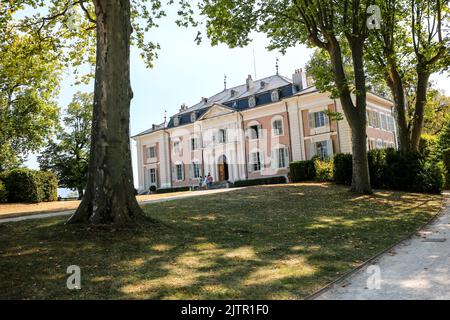 Das Schloss VON VOLTAIRE in LA FERNEY-VOLTAIRE Stockfoto