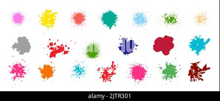 Elegante Pinselstriche, Pinsel, Linien. Vektor-Pinsel-Set. Designelemente. Texturbanner. Tintenspritzer. Grungy gestrichene Linien. Stock Vektor