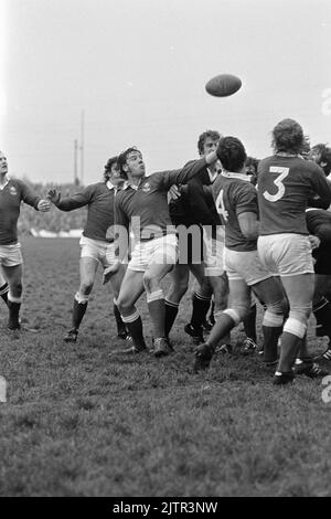 Llanelli RFC vs New Zealand All Blacks (31/10/72) - Stockfoto