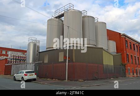 Joseph holt Derby Brewery, Empire Street, Cheetham Hill, Manchester, England, Großbritannien, M3 1JD Stockfoto