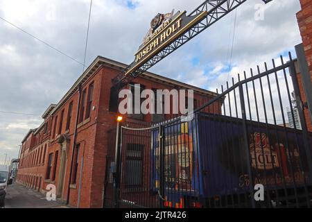 Joseph holt Derby Brewery, Empire Street, Cheetham Hill, Manchester, England, Großbritannien, M3 1JD Stockfoto