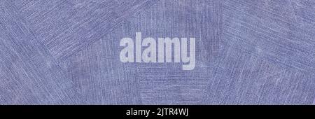 Eine Jeans in Denim-Blau, Nahaufnahme, Banner mit Platz für Text. Ansicht von alten Jeans-Details. Denim-Hintergrund, Textur Stockfoto