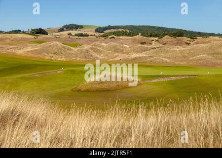 Golfplatz Dumbarnie Links am Firth of Forth in Fife Stockfoto