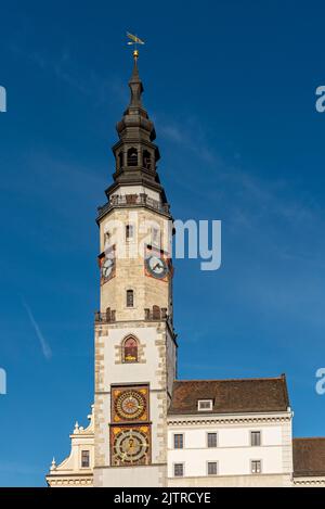 Alter Rathausturm, Untermarkt, Görlitz, Deutschland Stockfoto