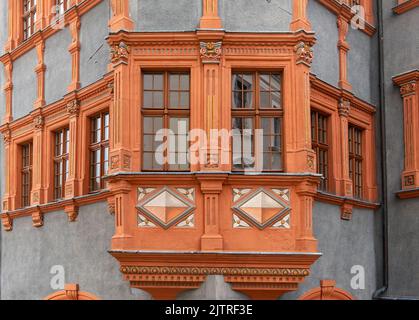 Schönhof (Schönhof) Gebäude des Schlesischen Museums, Görlitz (Görlitz), Deutschland Stockfoto