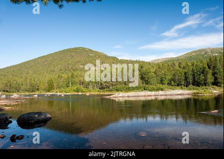 Berdalen, Gemeinde Bykle, Kreis Agder, Norwegen Stockfoto