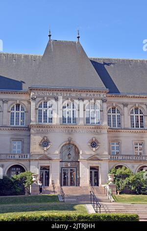 Das imposante Maison Internationale der Cité Internationale Universitaire (CIU) de Paris, der Stil eine Pastiche des Palastes von Fontainbleau, 1936 Stockfoto