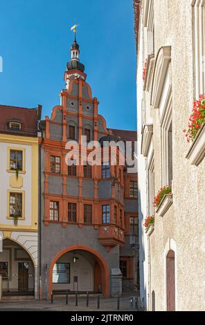 Schönhof (Schönhof) Gebäude des Schlesischen Museums, Görlitz (Görlitz), Deutschland Stockfoto