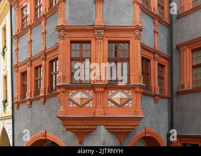 Schönhof (Schönhof) Gebäude des Schlesischen Museums, Görlitz (Görlitz), Deutschland Stockfoto