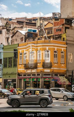 Innenstadt von Rio de Janeiro, Brasilien - 21. November 2020: Zentrale Region von Rio de Janeiro, wo die Vergangenheit trifft die Zukunft. Stockfoto